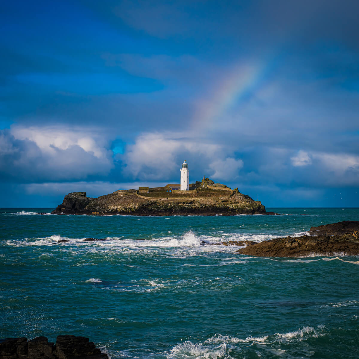 Godrevy Lighthouse from Gwithian